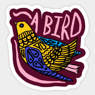 A gliding BIRD Sticker